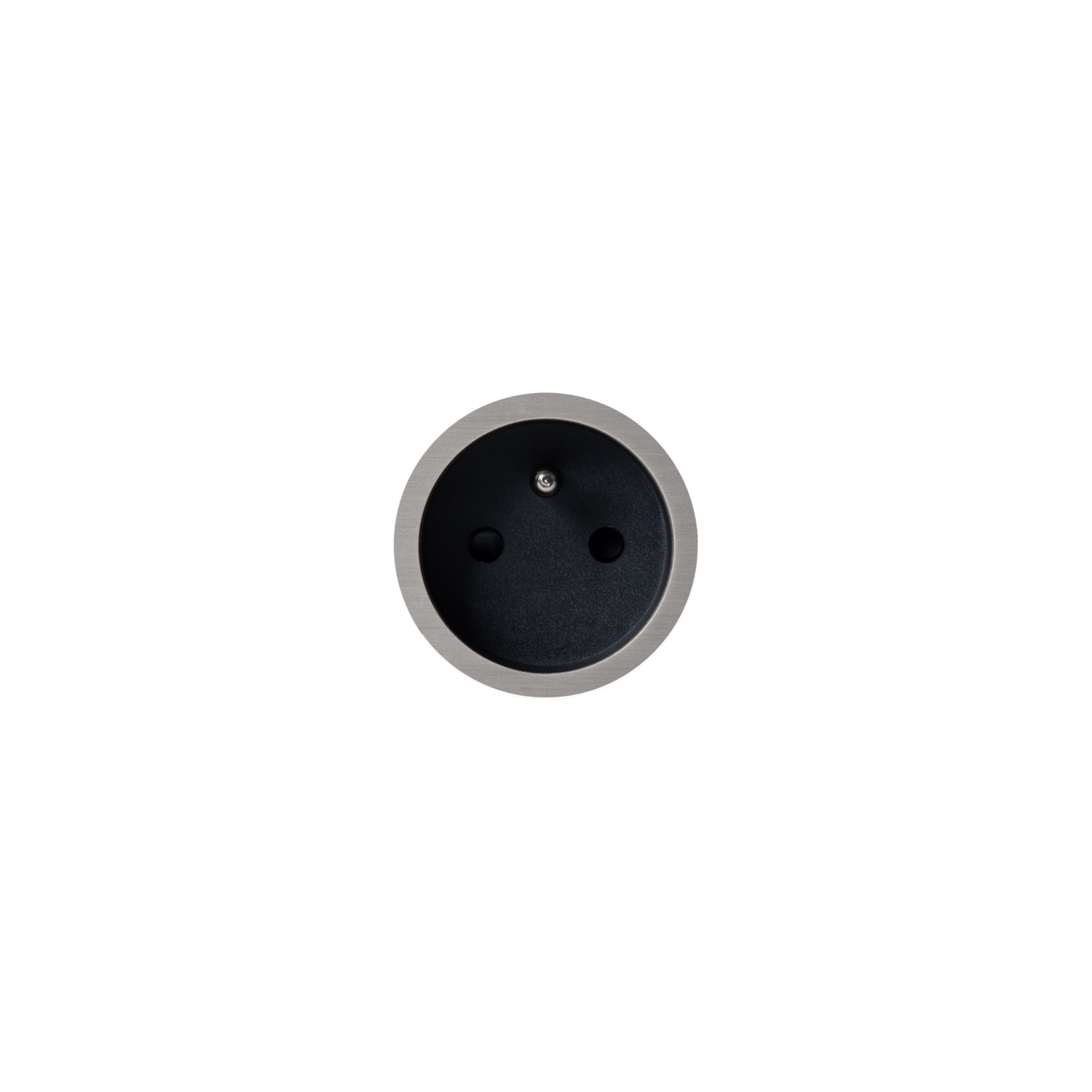 Rond 2.0 - backfit stopcontact nl-d lgrijs/zwart